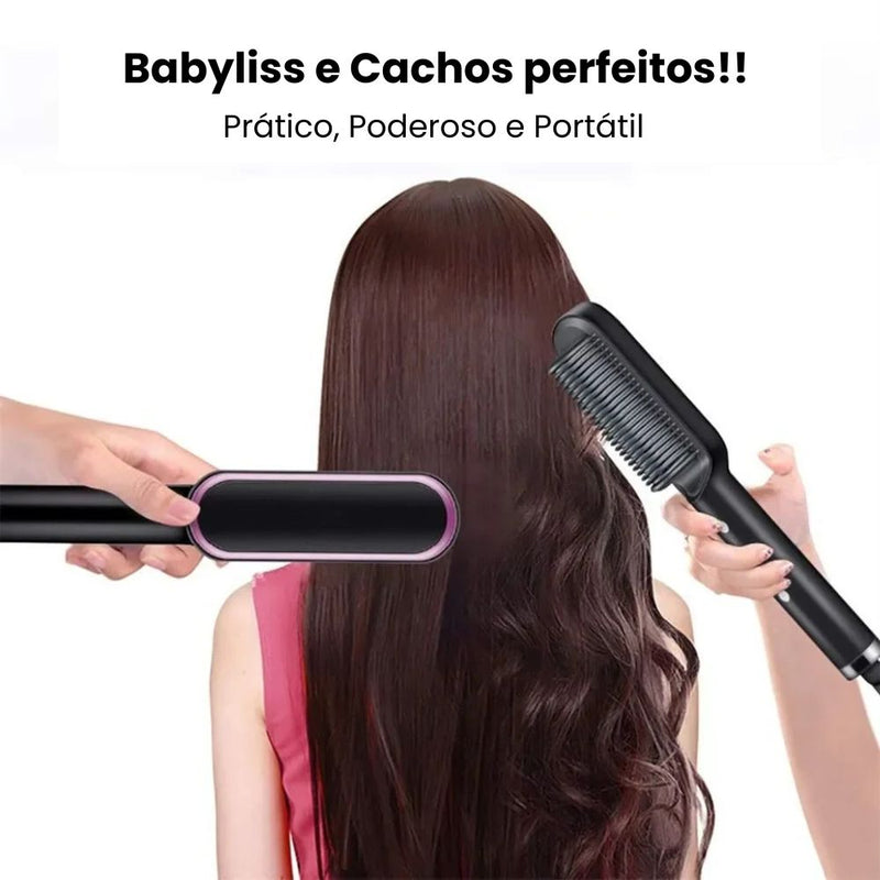 Escova Alisadora de Cabelo Elétrica